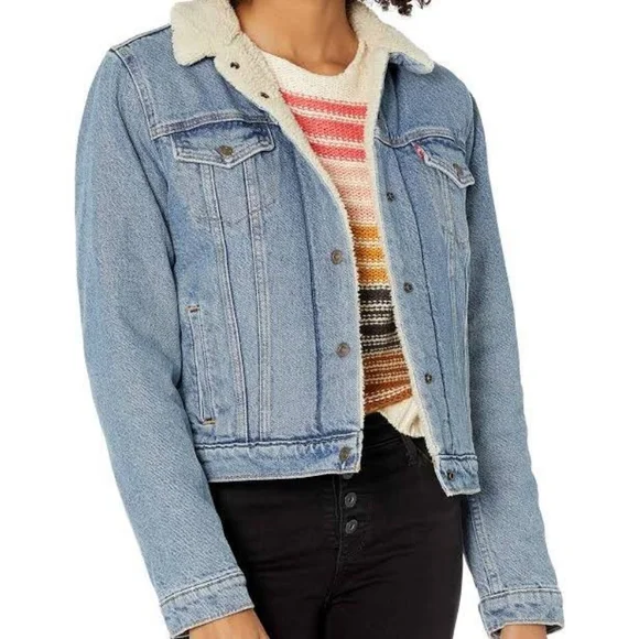 Levi's sherpa-lined trucker jacket - Picture 1 of 5